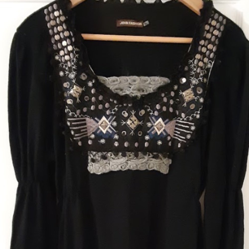 Black Sweater Dress/Shirt